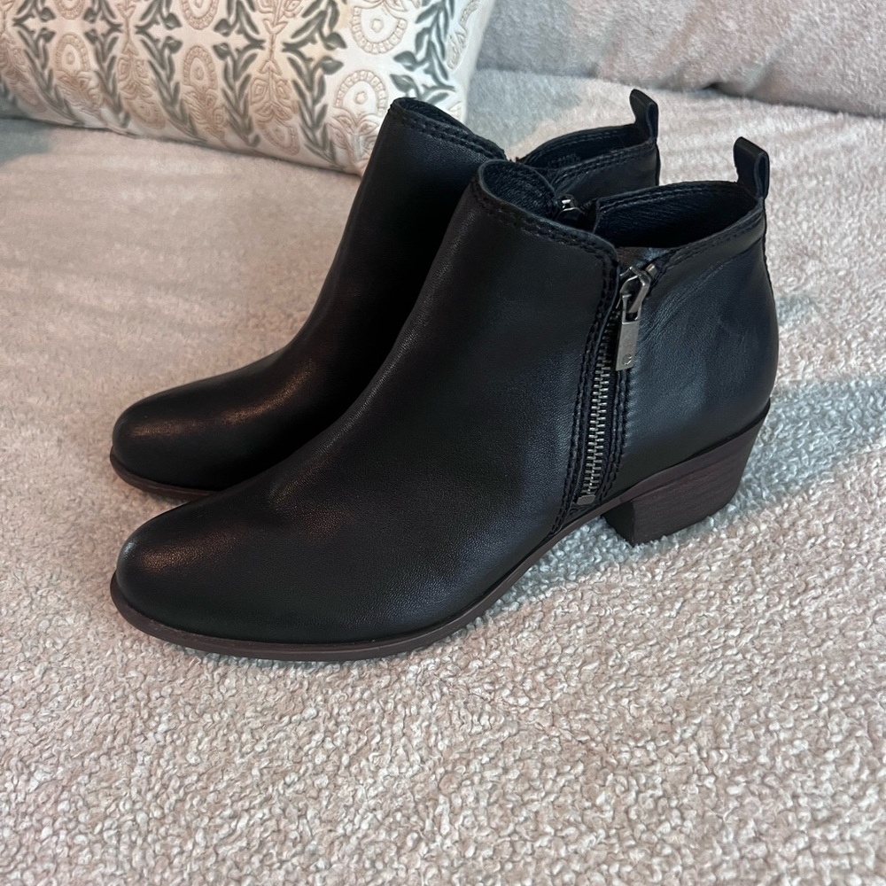 Lucky Brand Black Ankle Booties